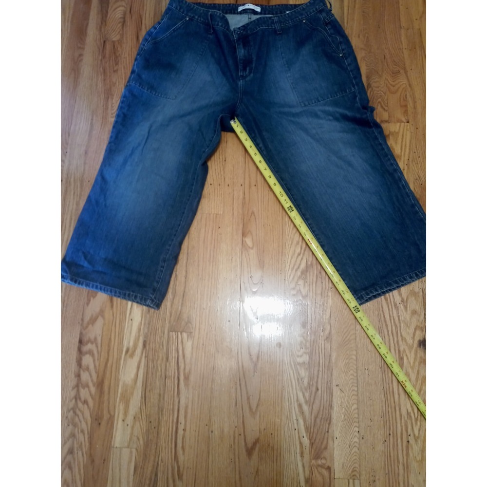 Tommy Hilfiger Womens Plus 22 Denim Blue Jeans Capirs